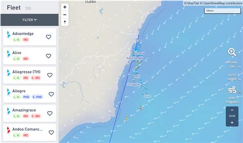 sydney hobart race tracker